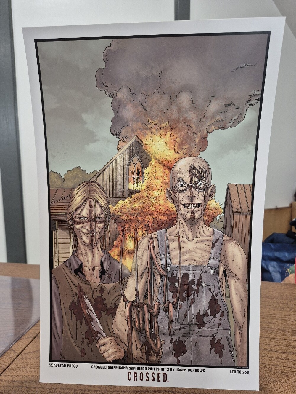 Crossed: Americana Art Print #2 By Jacen Burrows Ltd To 250